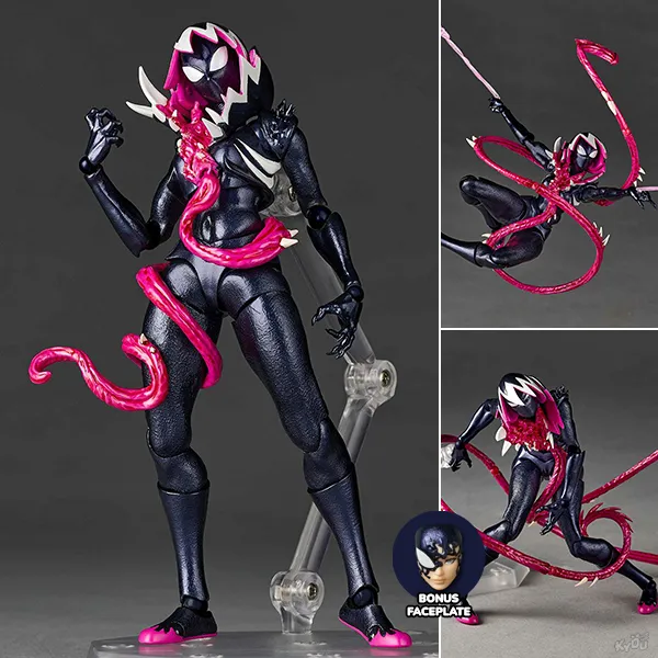 [With Bonus] Revoltech Amazing Yamaguchi Gwen Stacy / Gwenom - Spider-Gwen By Kaiyodo