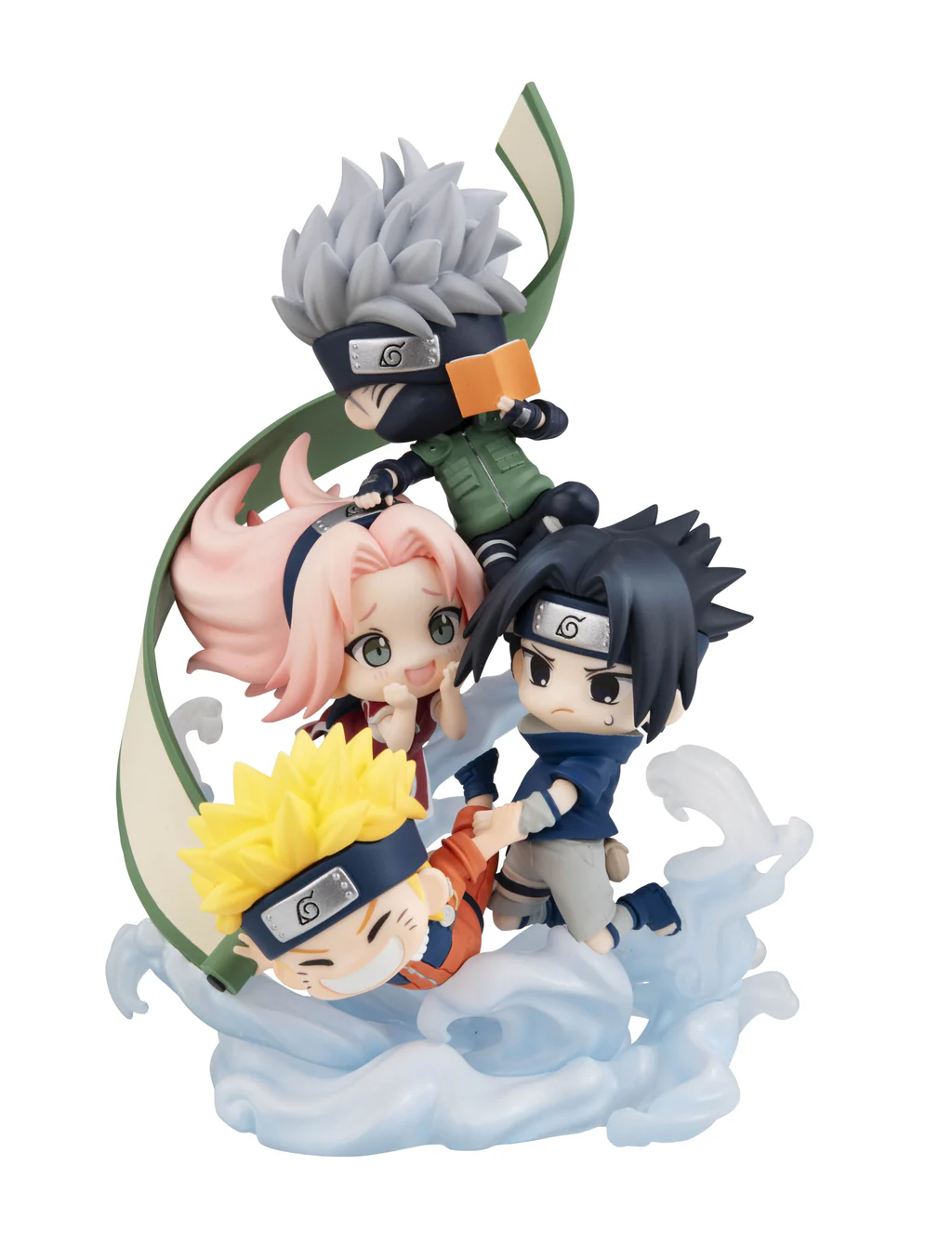 [With Bonus] FigUnity Figure Team 7 Hatake Kakashi, Uzumaki Naruto, Uchiha Sasuke, Haruno Sakura - Naruto Shippuden (13cm) By MegaHouse