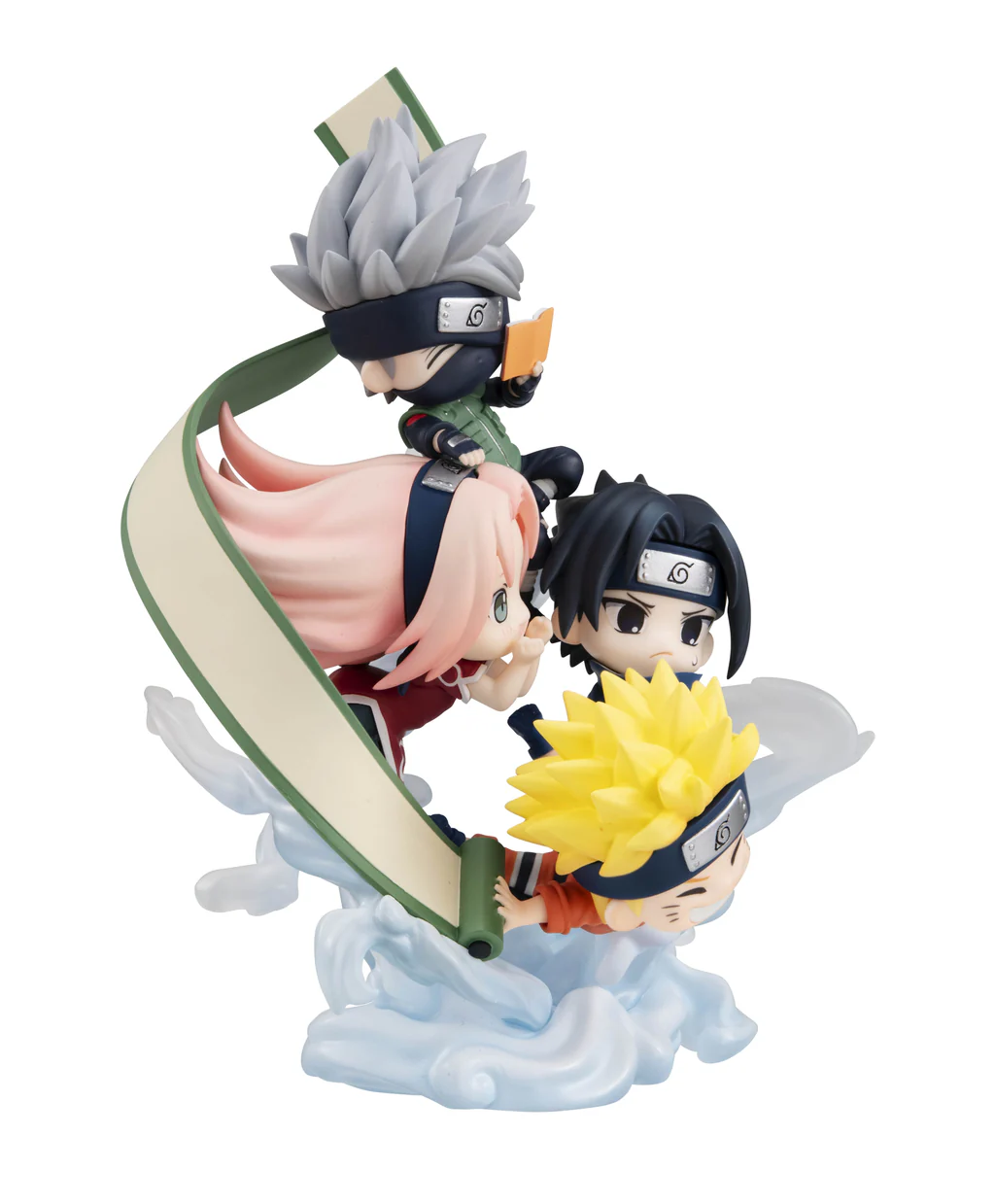 [With Bonus] FigUnity Figure Team 7 Hatake Kakashi, Uzumaki Naruto, Uchiha Sasuke, Haruno Sakura - Naruto Shippuden (13cm) By MegaHouse