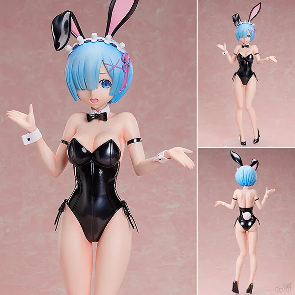 Scaled Figure 1/4 Rem - Bunny Ver Bare Leg Ver. 2nd Re:Zero Kara Hajimeru Isekai Seikatsu By FREEing