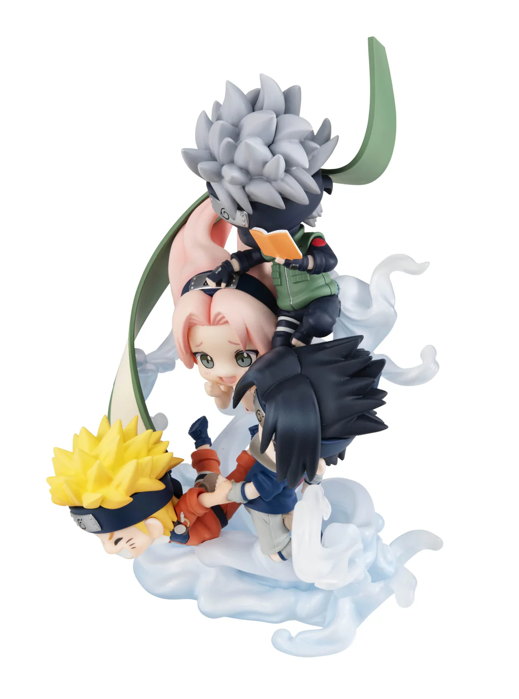 [With Bonus] FigUnity Figure Team 7 Hatake Kakashi, Uzumaki Naruto, Uchiha Sasuke, Haruno Sakura - Naruto Shippuden (13cm) By MegaHouse