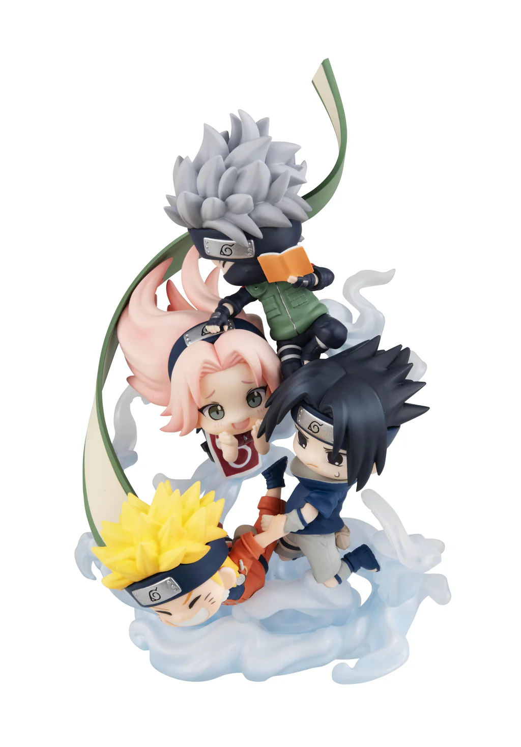 [With Bonus] FigUnity Figure Team 7 Hatake Kakashi, Uzumaki Naruto, Uchiha Sasuke, Haruno Sakura - Naruto Shippuden (13cm) By MegaHouse
