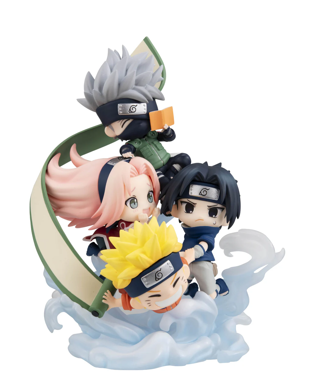 [With Bonus] FigUnity Figure Team 7 Hatake Kakashi, Uzumaki Naruto, Uchiha Sasuke, Haruno Sakura - Naruto Shippuden (13cm) By MegaHouse