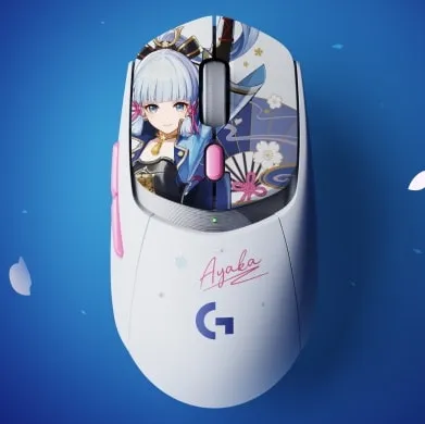 Kamisato Ayaka Special Model Genshin Impact x Logitech G309 Wireless Gaming Mouse By Logitech