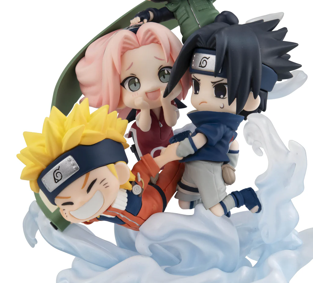 [With Bonus] FigUnity Figure Team 7 Hatake Kakashi, Uzumaki Naruto, Uchiha Sasuke, Haruno Sakura - Naruto Shippuden (13cm) By MegaHouse