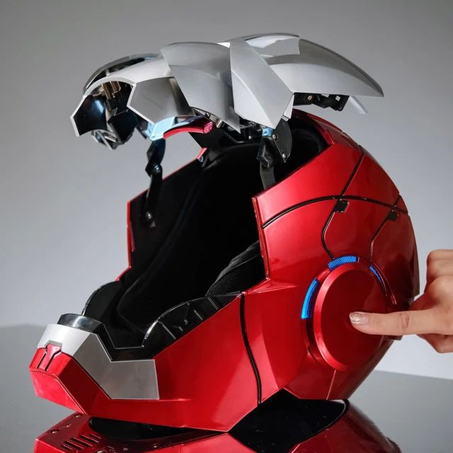 [READY STOCK LIMITED ITEM] Life Size Scaled 1/1 Iron-Man MK5 5.0 opening electric helmet By Hammer