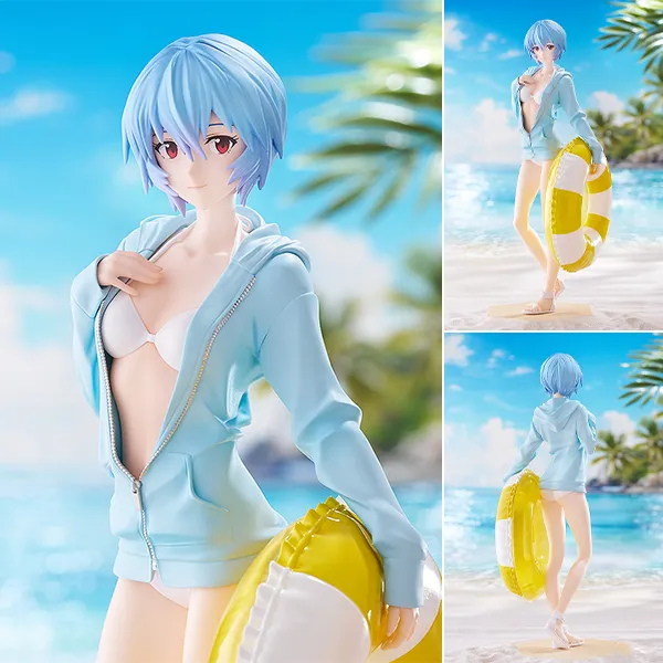 Pop Up Parade L Figure Ayanami Rei - Beach Queen Ver. Evangelion By Good Smile Company