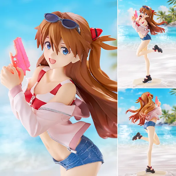 Pop Up Parade L Figure Asuka Shikinami Langley - Beach Queen Ver. Evangelion By Good Smile Company