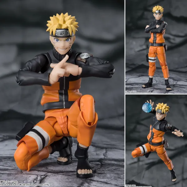 (Kondisi Bekas) SHF S.H.Figuarts Uzumaki Naruto - The Jinchuuriki Entrusted With Hope Naruto (14cm) By Bandai Spirits