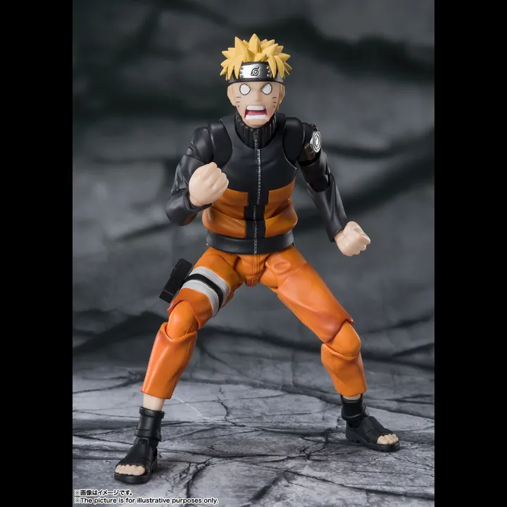 (Kondisi Bekas) SHF S.H.Figuarts Uzumaki Naruto - The Jinchuuriki Entrusted With Hope Naruto (14cm) By Bandai Spirits