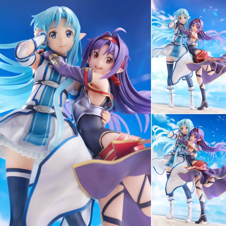 [Set of 2] Shibuya Scramble Scaled Figure 1/7 Yuuki & Asuna - Ending Ver. Sword Art Online By eStream