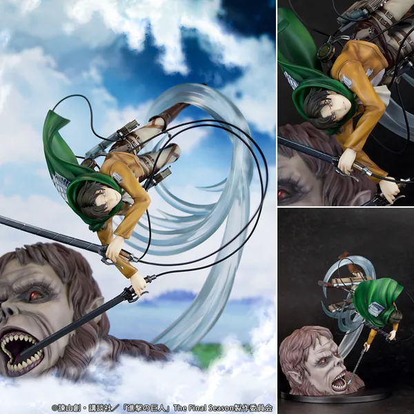 Non Scaled Figure Levi Ackerman - Levi vs Beast Titan ver. Shingeki no Kyojin The Final Season (27.5cm) By PROOF
