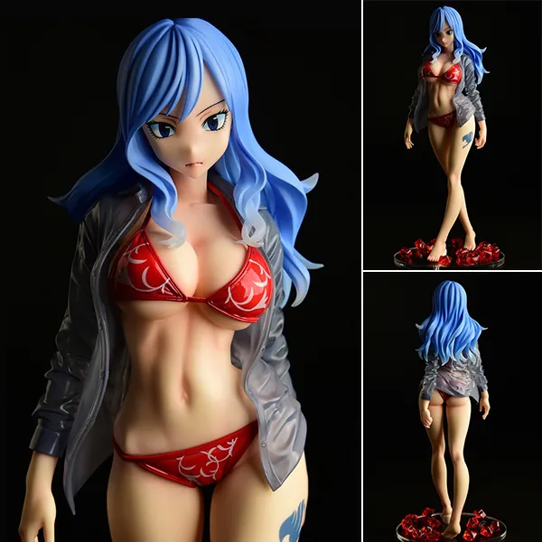 Scaled Figure 1/6 Juvia Lockser Gravure Style - See Through Wet Shirt Red Bikini Ver. Fairy Tail By OrcaToys