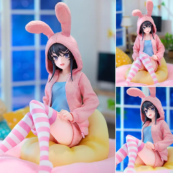 Scaled Figure 1/7 KDColle Sakurajima Mai - Hood★Look Rabbit Ears Ver. Popular Edition Seishun Buta Yarou wa Bunny Girl Senpai no Yume wo Minai By KADOKAWA