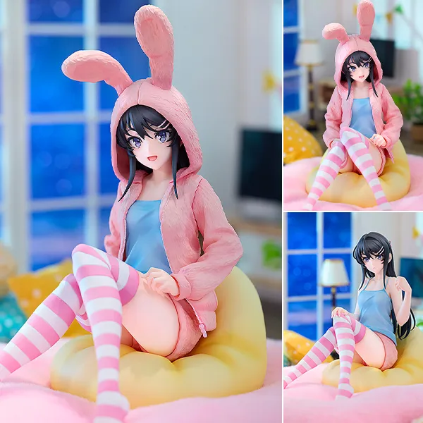 Scaled Figure 1/7 KDColle Sakurajima Mai - Hood★Look Rabbit Ears Ver. Seishun Buta Yarou wa Bunny Girl Senpai no Yume wo Minai By KADOKAWA