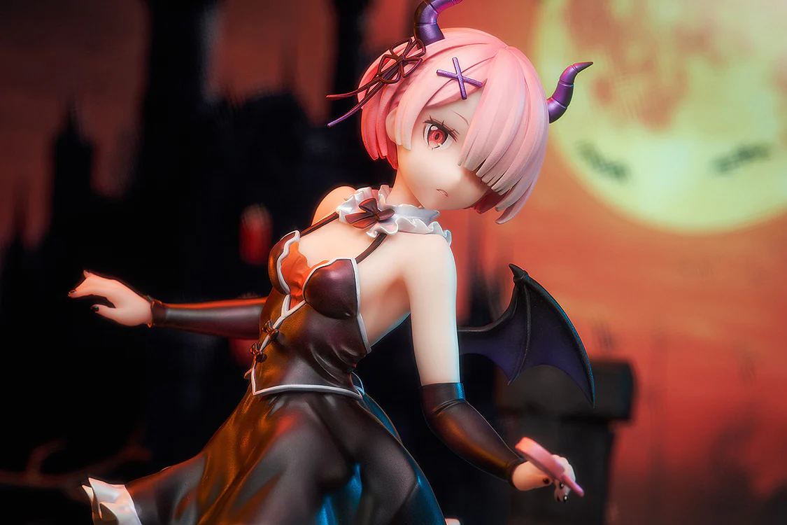 Scaled Figure 1/7 AniMester x KDColle Ram - Phantom Night Wizard Ver. Re:Zero Kara Hajimeru Isekai Seikatsu By KADOKAWA