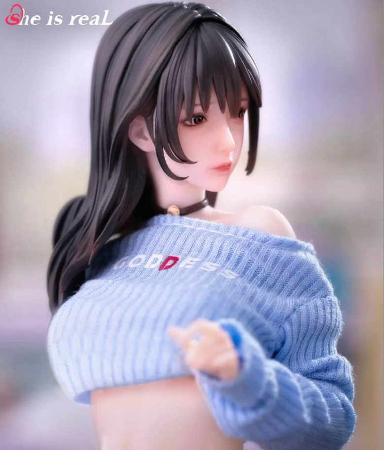 Scaled Figure 1/6 Guitar Meomei With Real Clothes Fabric - Illustration by Hitomio By She Is Real