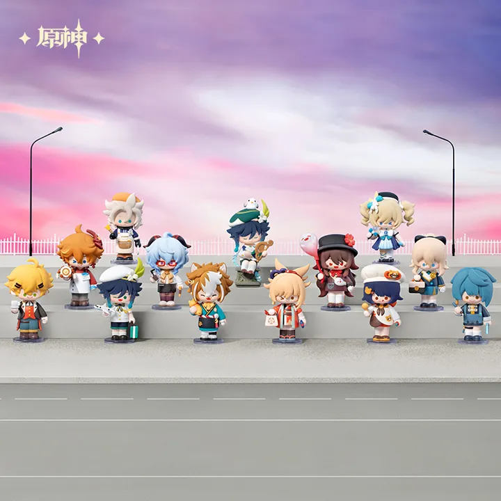 [Set of 12] POP MART x Genshin Dress Up Dreams Q Series Mini Figure (8cm) - Genshin Impact By POP MART