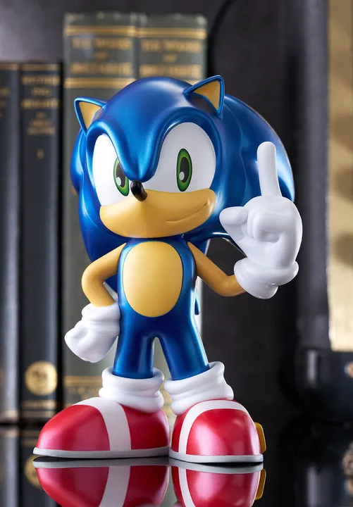 Sofubi / SoftB Half Sonic - Metallic Ver. Sonic the Hedgehog (15cm) By Bellfine