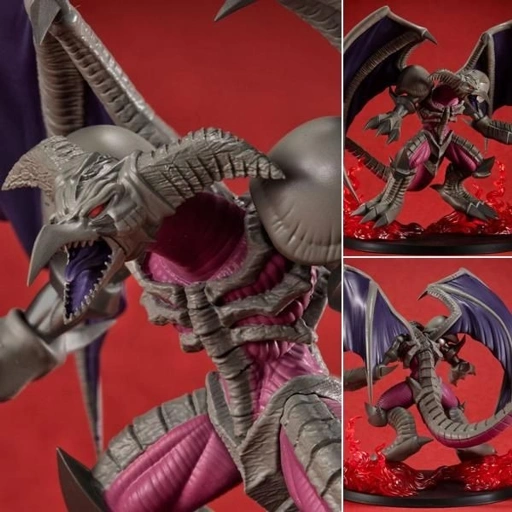 Image of Monsters Chronicle Figure Black Skull Dragon - Yu-Gi-Oh! Duel Monsters GX By MegaHouse