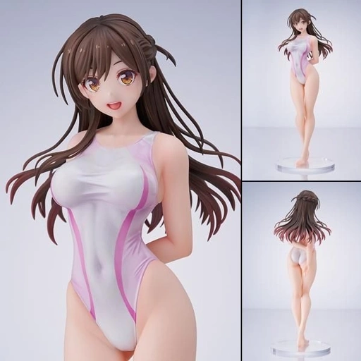 Image of Scaled Figure 1/7 Mizuhara Chizuru - Pink Line Competition Swimsuit Ver. Kanojo Okarishimasu By AMAKUNI