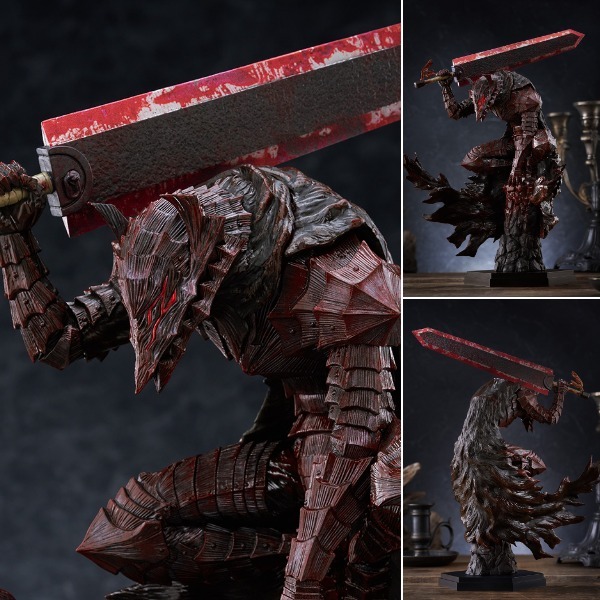 Pop Up Parade Figure L Size Guts - Berserker Armor Bloody Paint Ver. Berserk By Max Factory