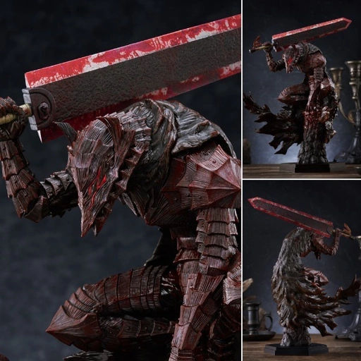 Pop Up Parade Figure L Size Guts - Berserker Armor Bloody Paint Ver. Berserk By Max Factory