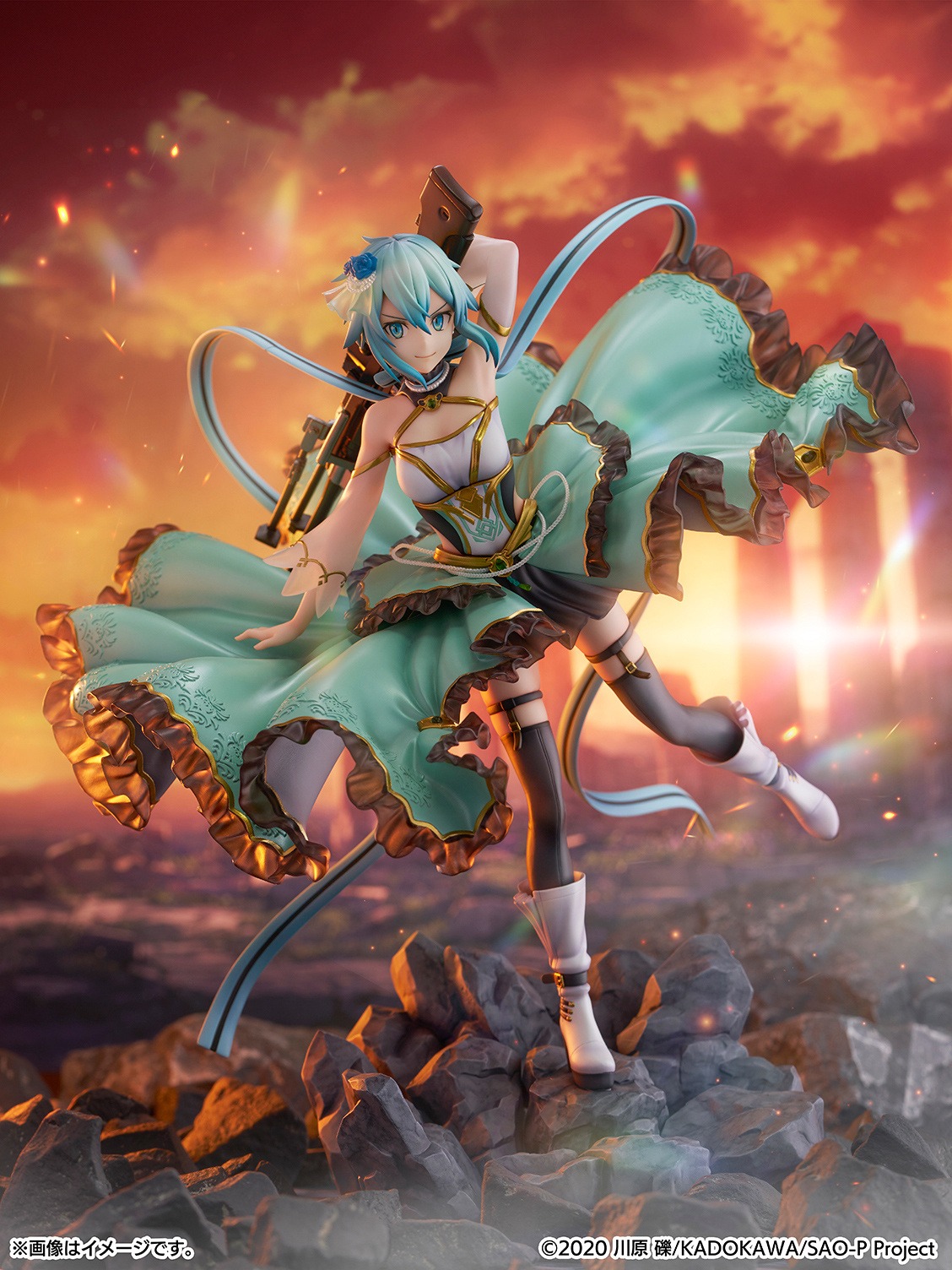 Shibuya Scramble Scaled Figure 1/7 Sinon - Crystal Dress Ver. Sword Art Online By eStream