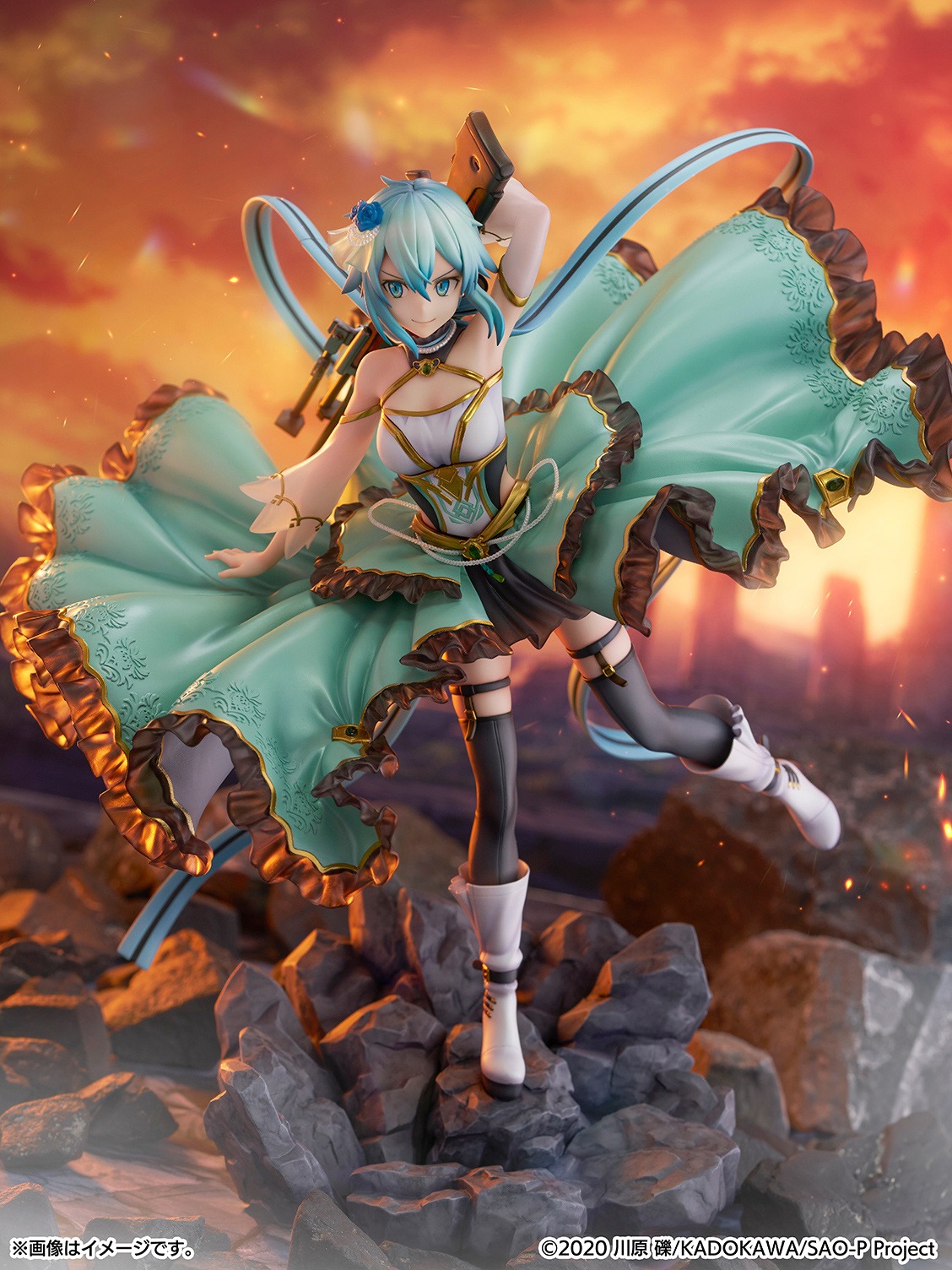 Shibuya Scramble Scaled Figure 1/7 Sinon - Crystal Dress Ver. Sword Art Online By eStream
