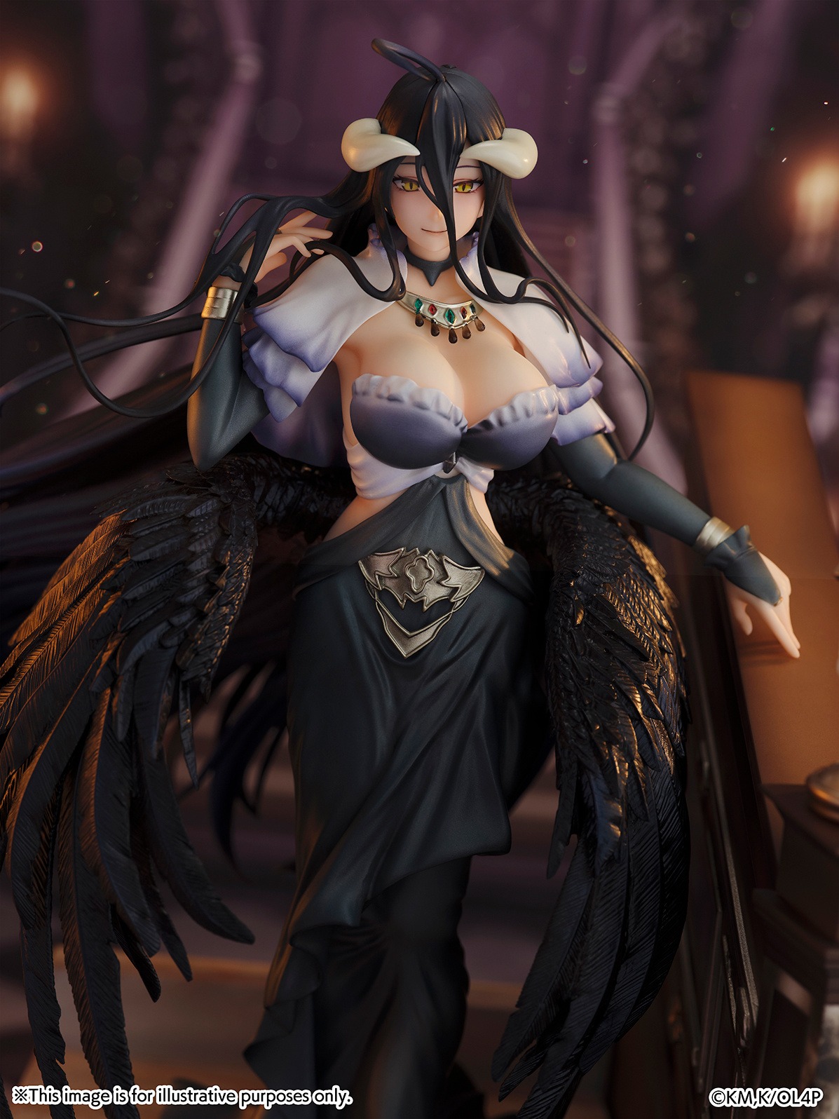 Shibuya Scramble Scaled Figure 1/7 Albedo - Shikkoku no Dress Ver. Overlord By eStream