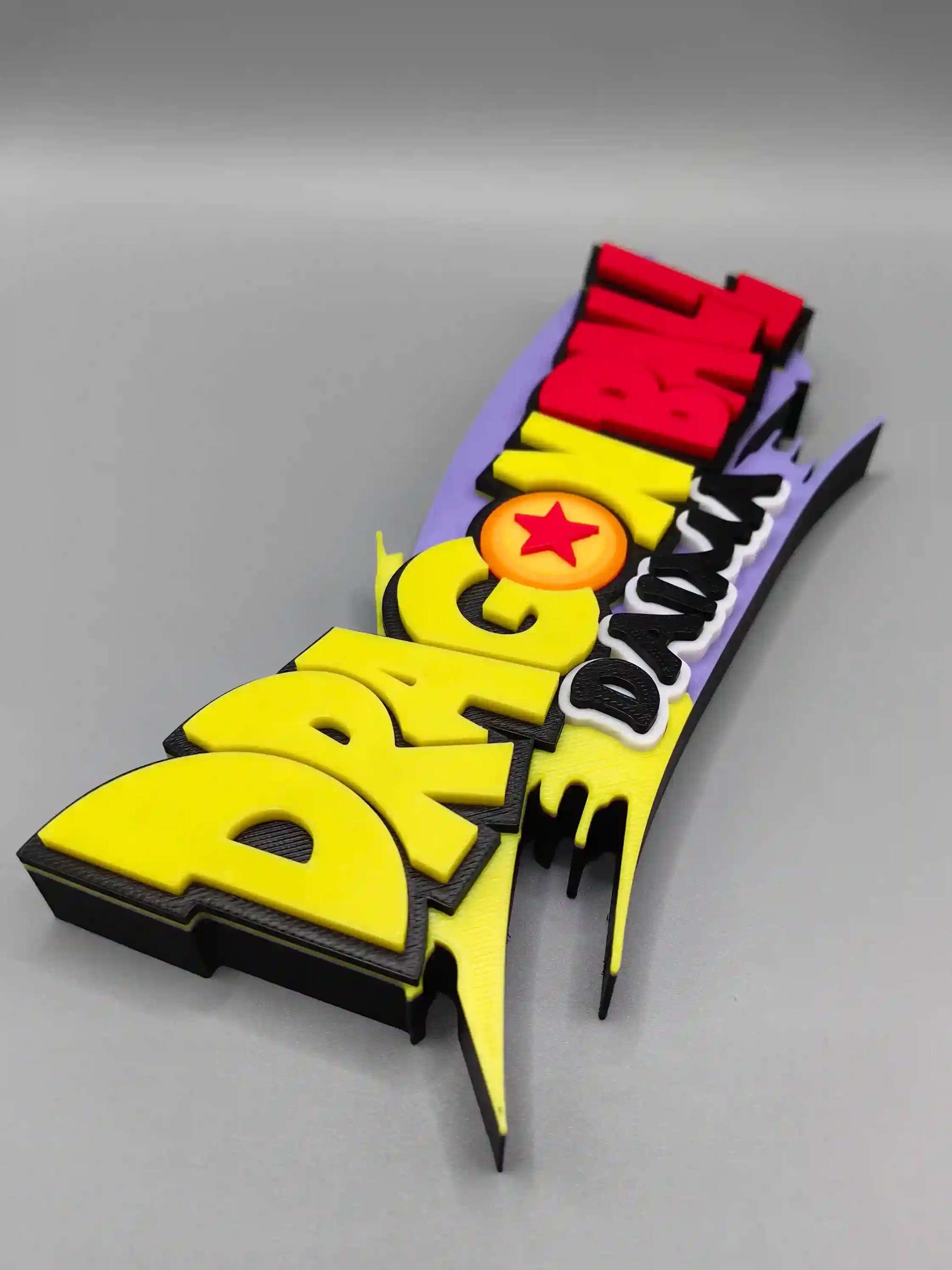 Epic 3D Printed Dragon Ball Daima Logo Display Standee - The Ultimate Anime Shelf Sign! By Otaku Kingdom