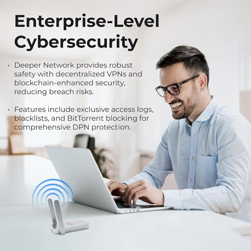 [READY STOCK ITEM] Deeper Connect Air World’s Lightest Travel Decentralized VPN Router (0.9 oz) with 300 Mbps Speed By Deeper Network