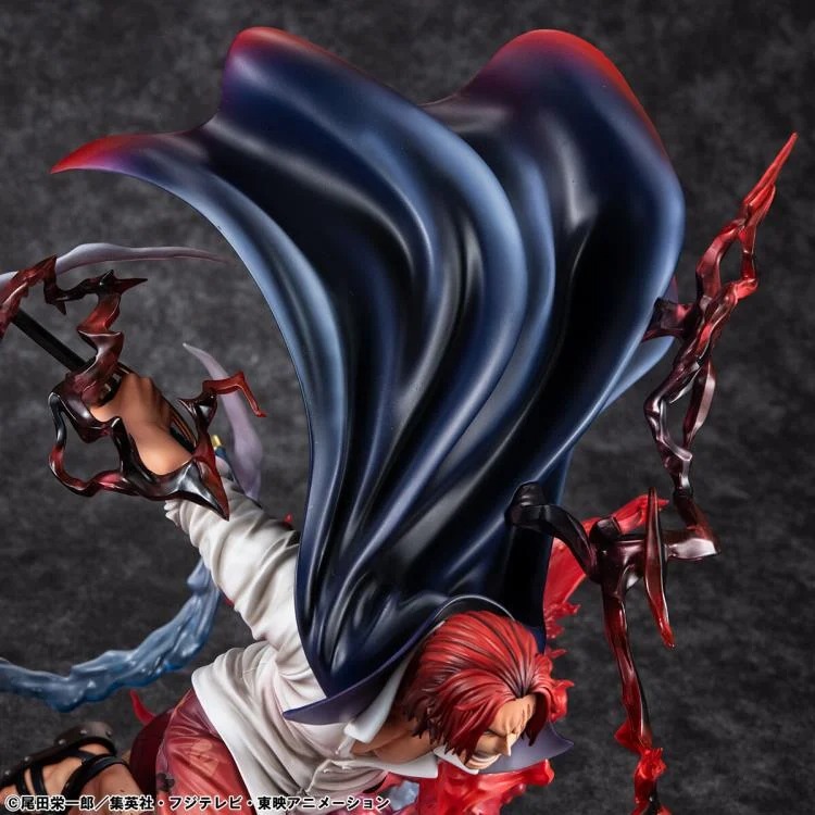 Exclusive Figure One Piece Portrait of Pirates SA-MAXIMUM Red-Haired Pirates Captain Shanks - Kamusari Version BY MEGAHOUSE