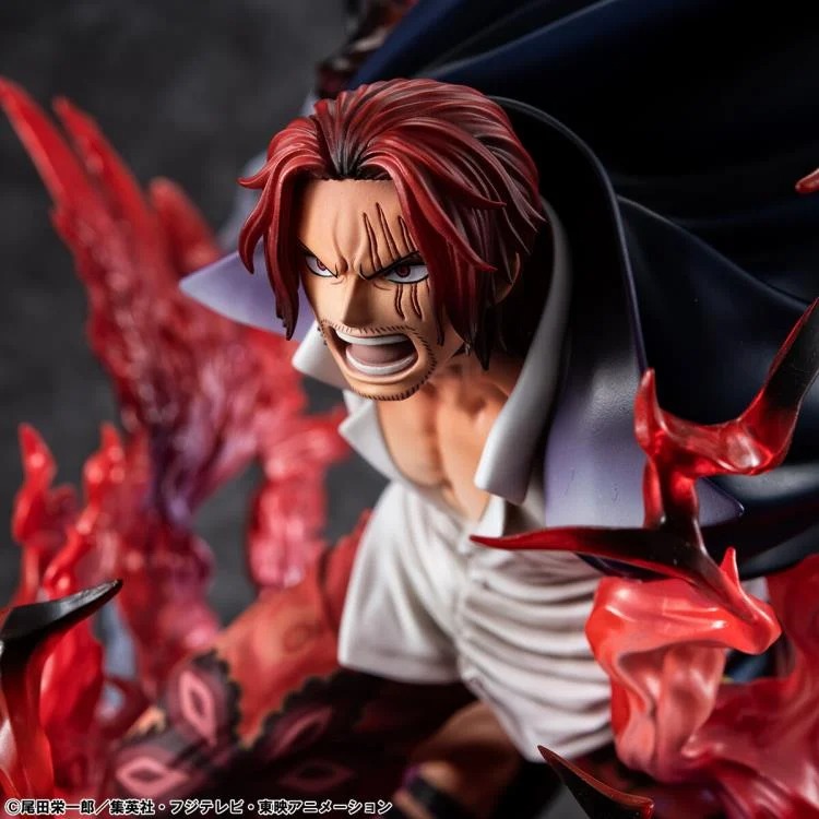 Exclusive Figure One Piece Portrait of Pirates SA-MAXIMUM Red-Haired Pirates Captain Shanks - Kamusari Version BY MEGAHOUSE