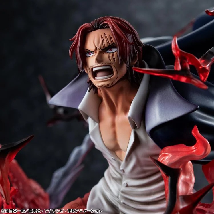 Exclusive Figure One Piece Portrait of Pirates SA-MAXIMUM Red-Haired Pirates Captain Shanks - Kamusari Version BY MEGAHOUSE