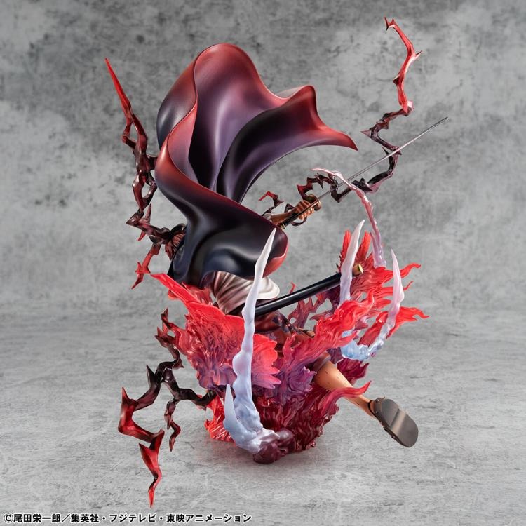 Exclusive Figure One Piece Portrait of Pirates SA-MAXIMUM Red-Haired Pirates Captain Shanks - Kamusari Version BY MEGAHOUSE