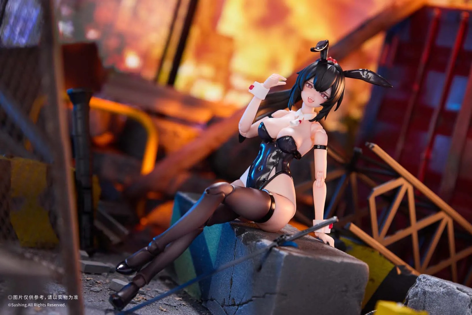 Action Figure 1/12 Bunny Rapid Action Squad Attacker Luna By Sushing