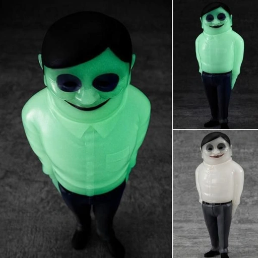 Image of Occultic Soft Vinyl / Sofubi Collection Figure Alien Serpo - Luminous Ver. DANDADAN / Dan Da Dan By MegaHouse