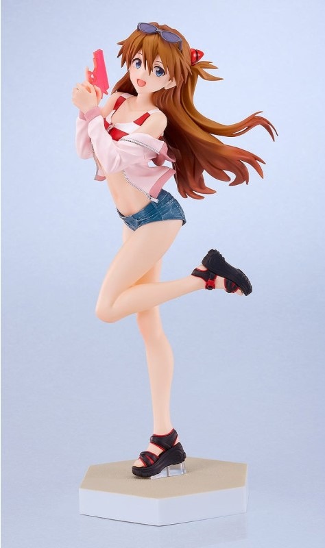 Pop Up Parade L Figure Asuka Shikinami Langley - Beach Queen Ver. Evangelion By Good Smile Company