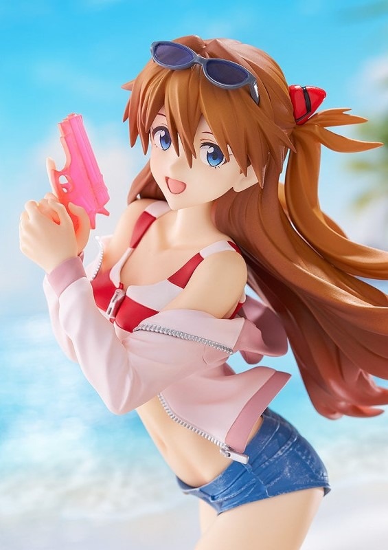 Pop Up Parade L Figure Asuka Shikinami Langley - Beach Queen Ver. Evangelion By Good Smile Company