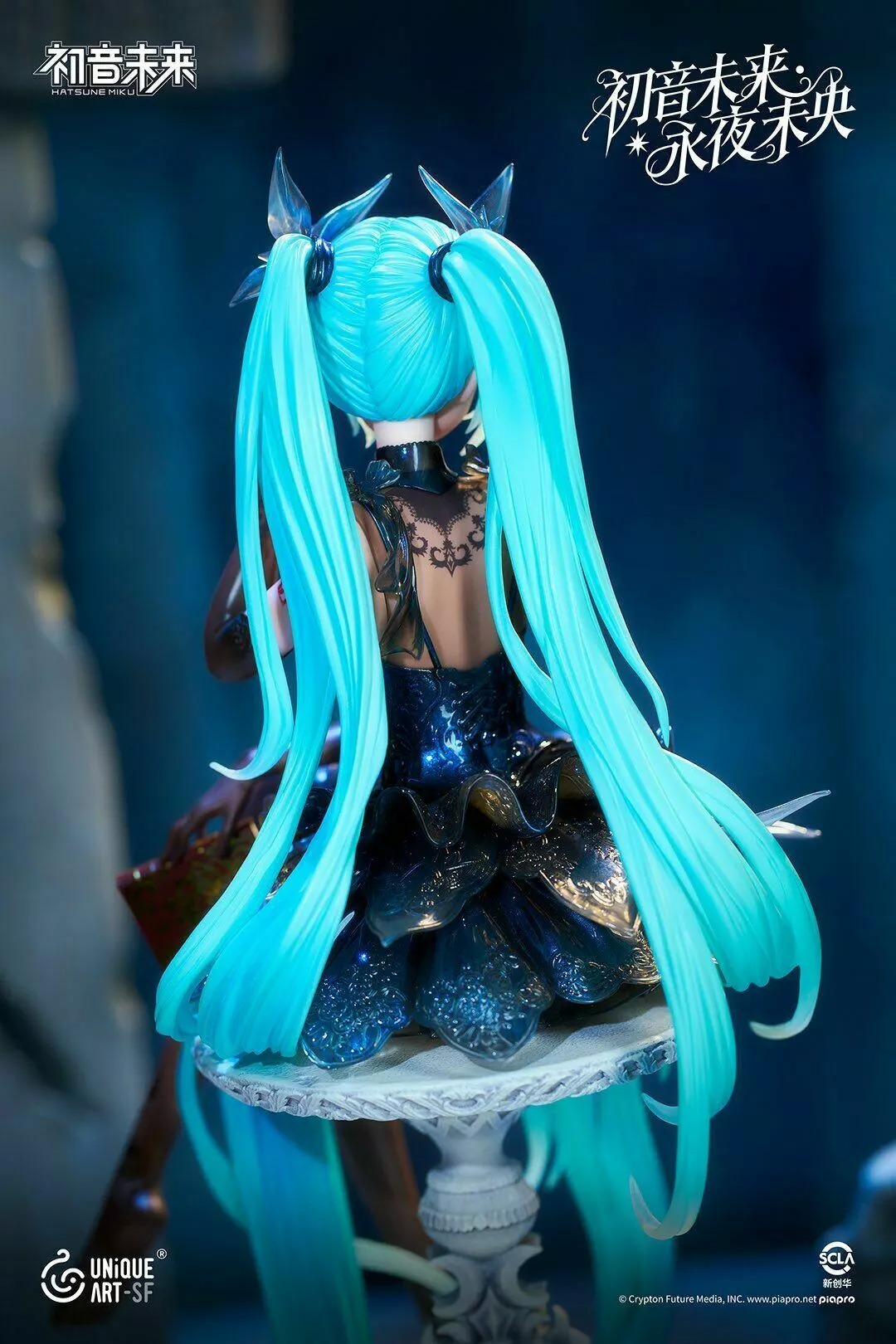 Scaled Figure 1/6 Hatsune Miku - Endless Night Ver. Vocaloid By Unique Art Studio
