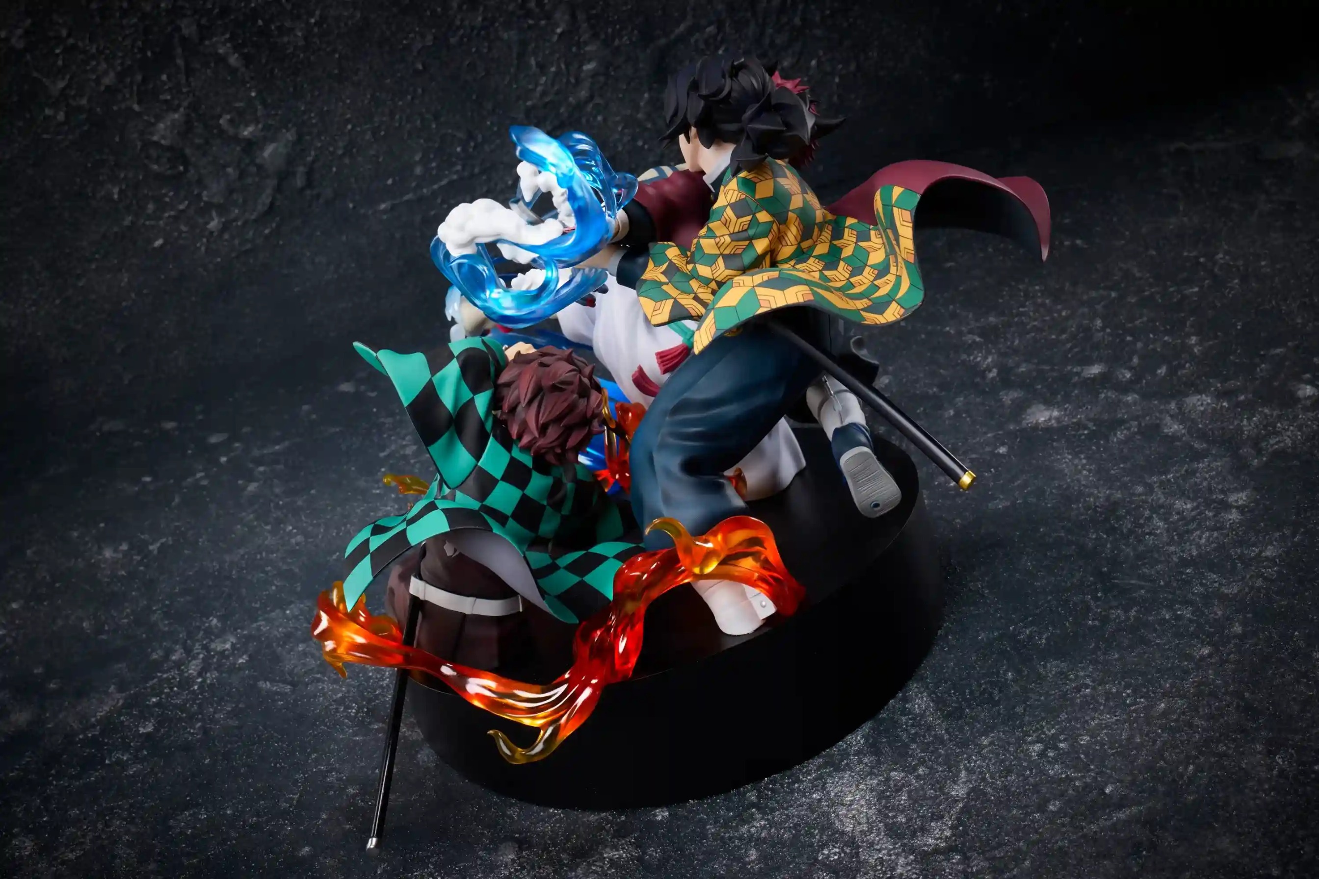 Non Scaled Figure Kamado Tanjiro & Tomioka Giyu vs Akaza - Kimetsu no Yaiba By ANIPLEX