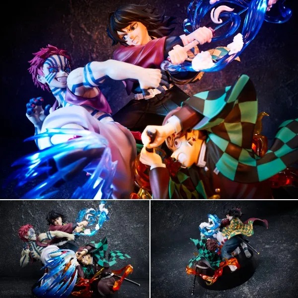 Non Scaled Figure Kamado Tanjiro & Tomioka Giyu vs Akaza - Kimetsu no Yaiba By ANIPLEX