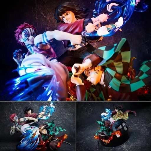 Non Scaled Figure Kamado Tanjiro & Tomioka Giyu vs Akaza - Kimetsu no Yaiba By ANIPLEX