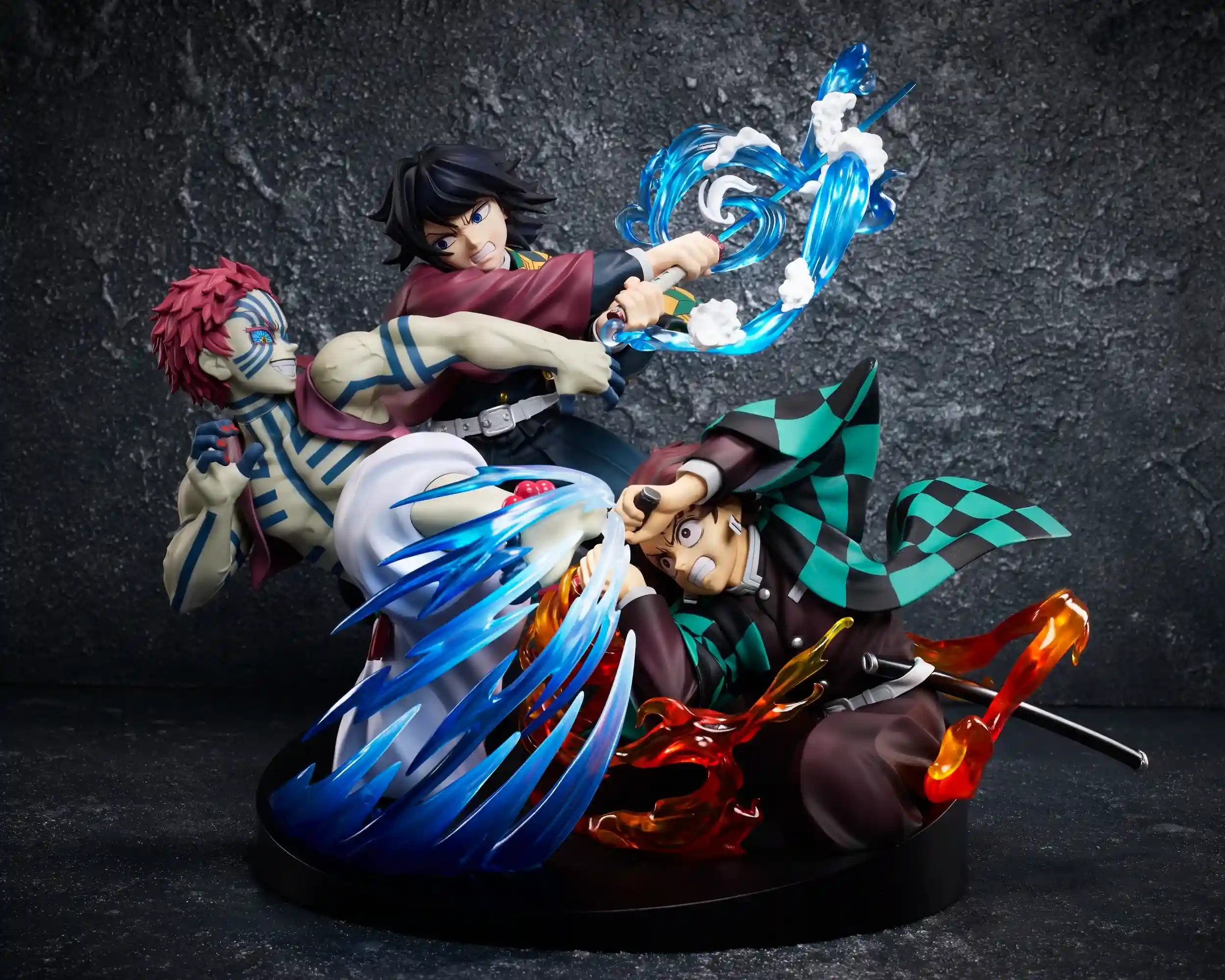 Non Scaled Figure Kamado Tanjiro & Tomioka Giyu vs Akaza - Kimetsu no Yaiba By ANIPLEX