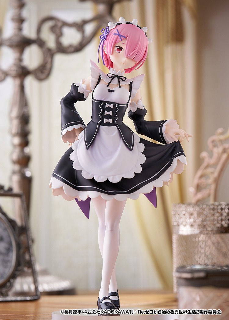 Pop Up Parade Figure L Size Ram - Re:Zero Kara Hajimeru Isekai Seikatsu By Good Smile Company