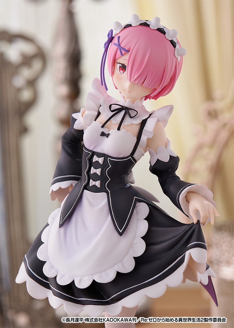 Pop Up Parade Figure L Size Ram - Re:Zero Kara Hajimeru Isekai Seikatsu By Good Smile Company