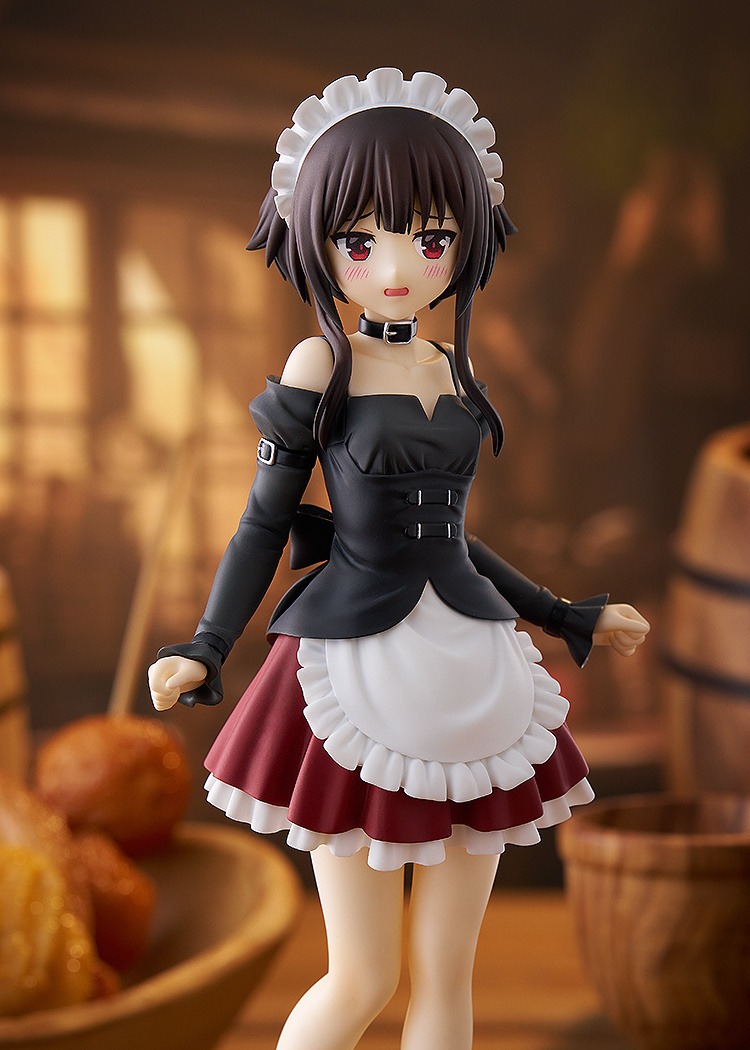 Pop Up Parade Figure L Size Megumin - Part-Time Job Uniform Ver. Konosuba! / Kono Subarashii Sekai ni Bakuen Wo! (20cm) By Good Smile Company