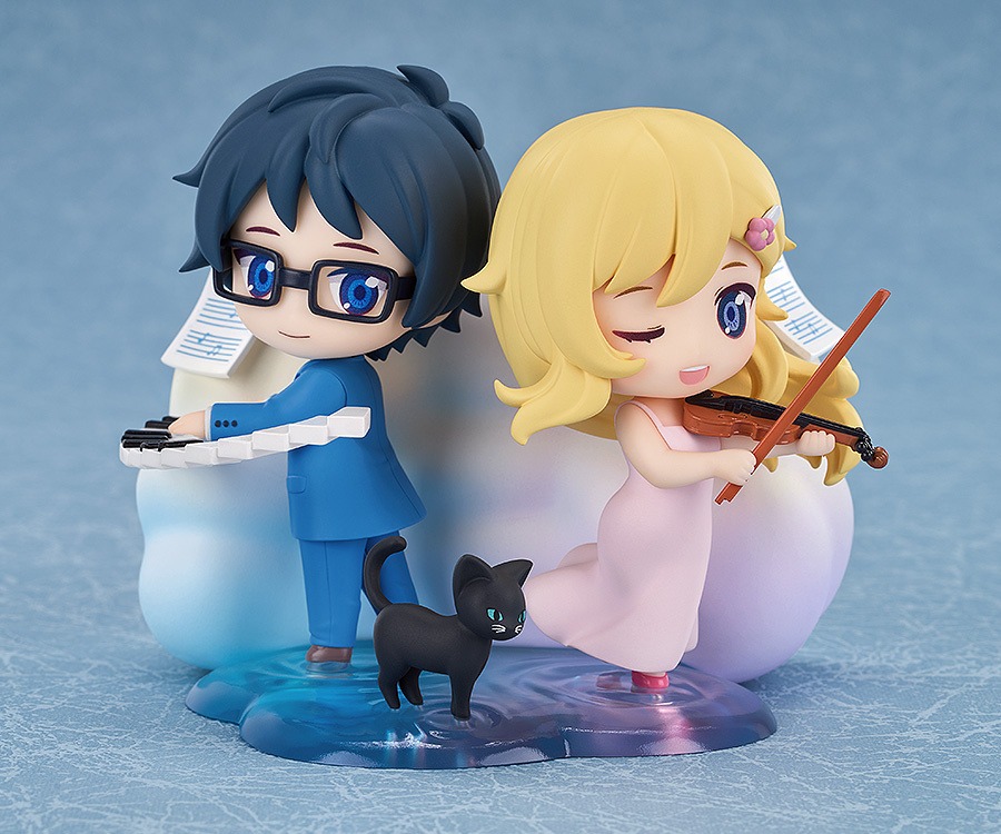 Qset+ Deformed Figure Miyazono Kaori & Arima Kousei - Shigatsu wa Kimi no Uso By Good Smile Arts Shanghai