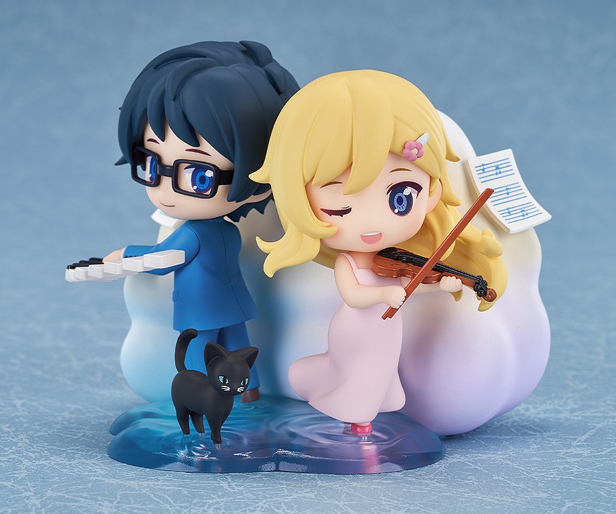 Qset+ Deformed Figure Miyazono Kaori & Arima Kousei - Shigatsu wa Kimi no Uso By Good Smile Arts Shanghai